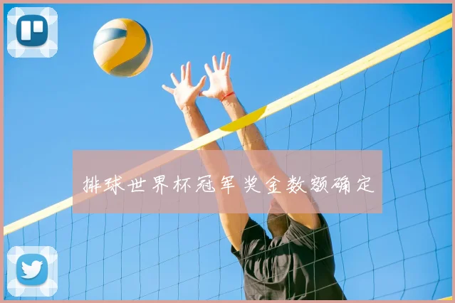 排球世界杯冠军奖金数额确定