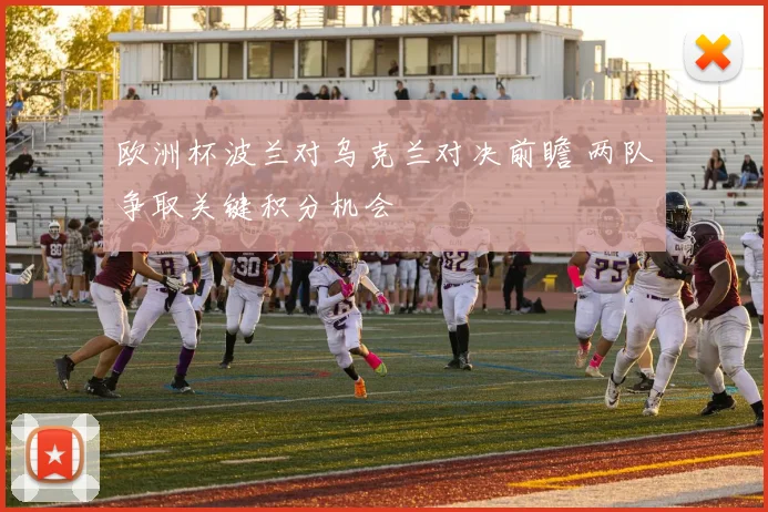 欧洲杯波兰对乌克兰对决前瞻 两队争取关键积分机会
