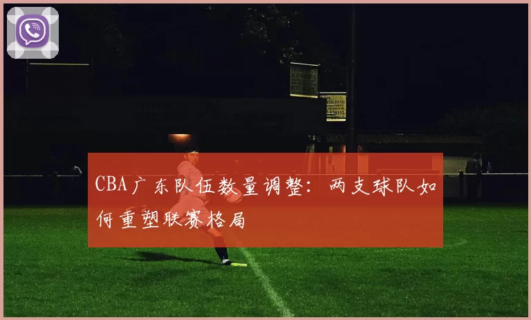 CBA广东队伍数量调整:两支球队如何重塑联赛格局